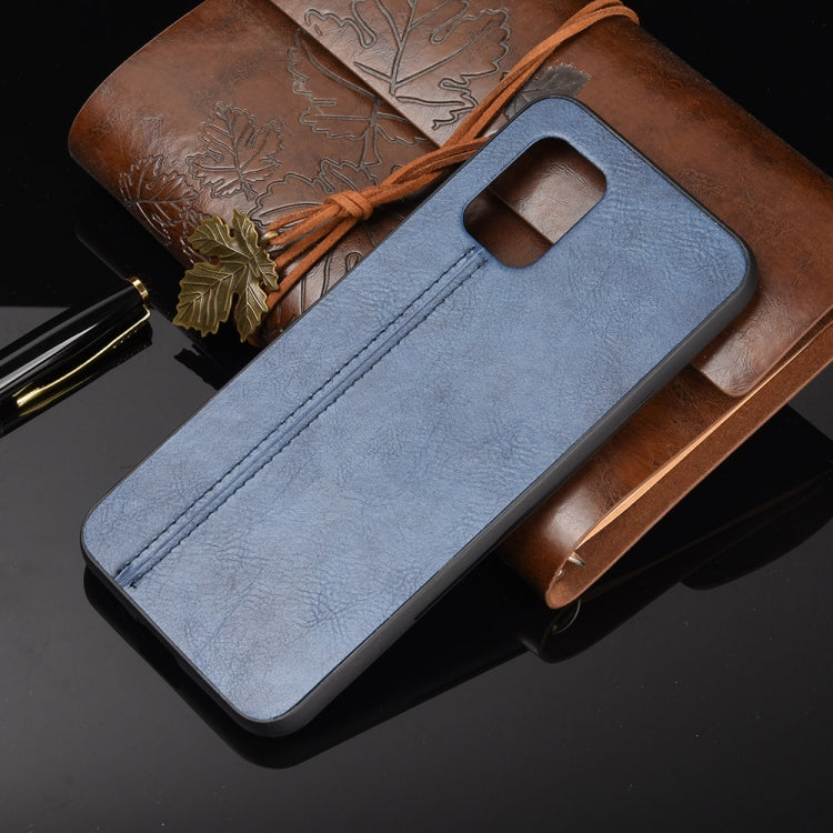 For Xiaomi Mi 10 Lite Shockproof Sewing Cow Pattern Skin PC + PU + TPU Case