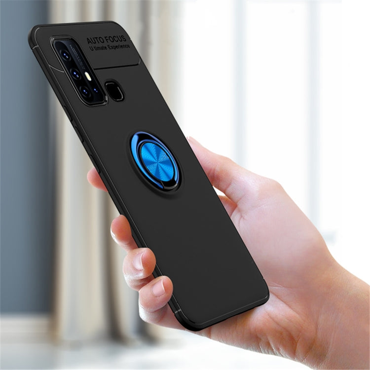For VIVO Y50 Metal Ring Holder 360 Degree Rotating TPU Case