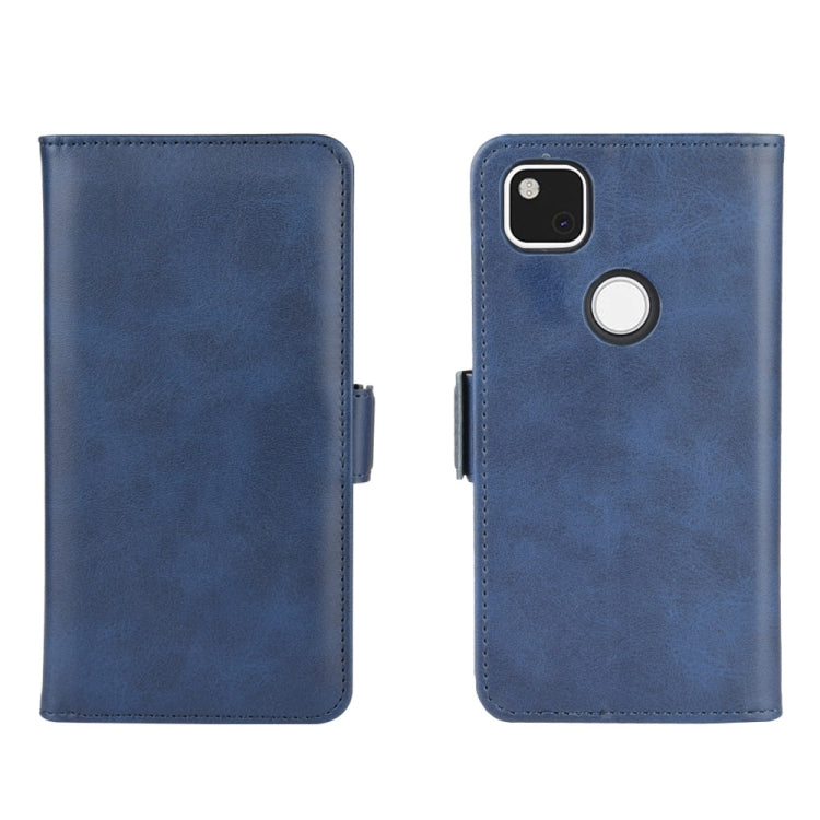 For Google Pixel 4a Dual-side Magnetic Buckle Horizontal Flip Leather Case with Holder & Card Slots & Wallet