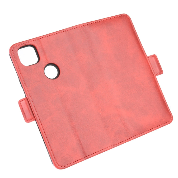 For Google Pixel 4a Dual-side Magnetic Buckle Horizontal Flip Leather Case with Holder & Card Slots & Wallet