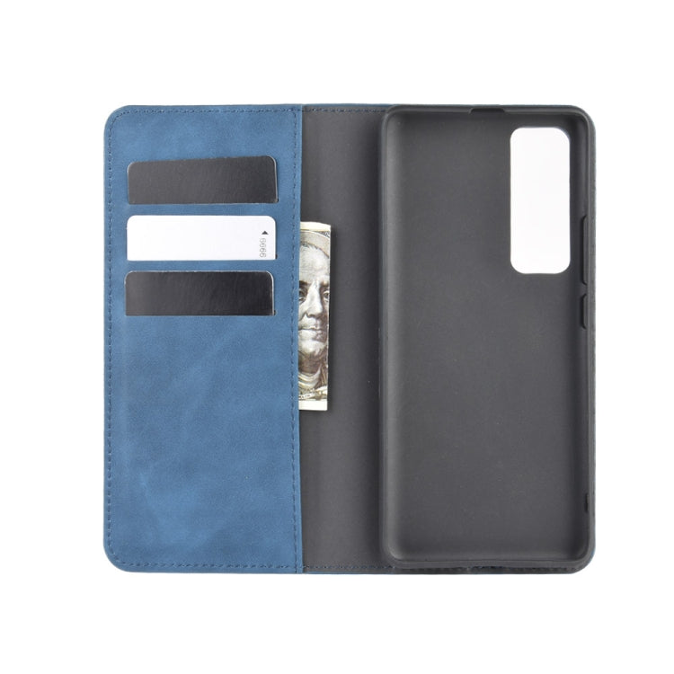 For Huawei Nova 7 Pro 5G Retro-skin Business Magnetic Suction Leather Case with Holder & Card Slots & Wallet