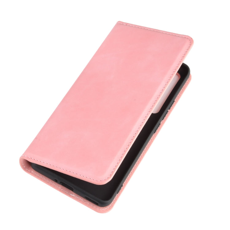 For Huawei Nova 7 Pro 5G Retro-skin Business Magnetic Suction Leather Case with Holder & Card Slots & Wallet