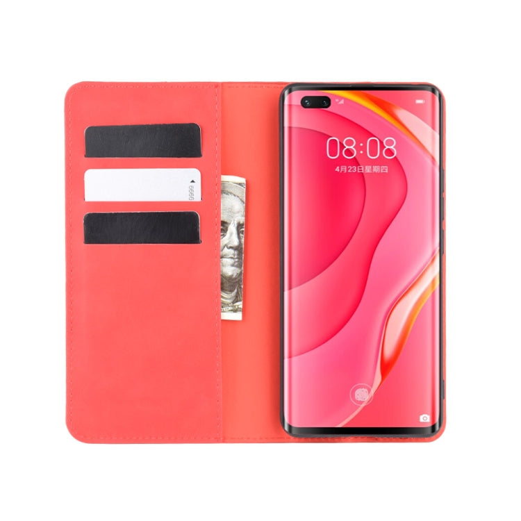 For Huawei Nova 7 Pro 5G Retro-skin Business Magnetic Suction Leather Case with Holder & Card Slots & Wallet