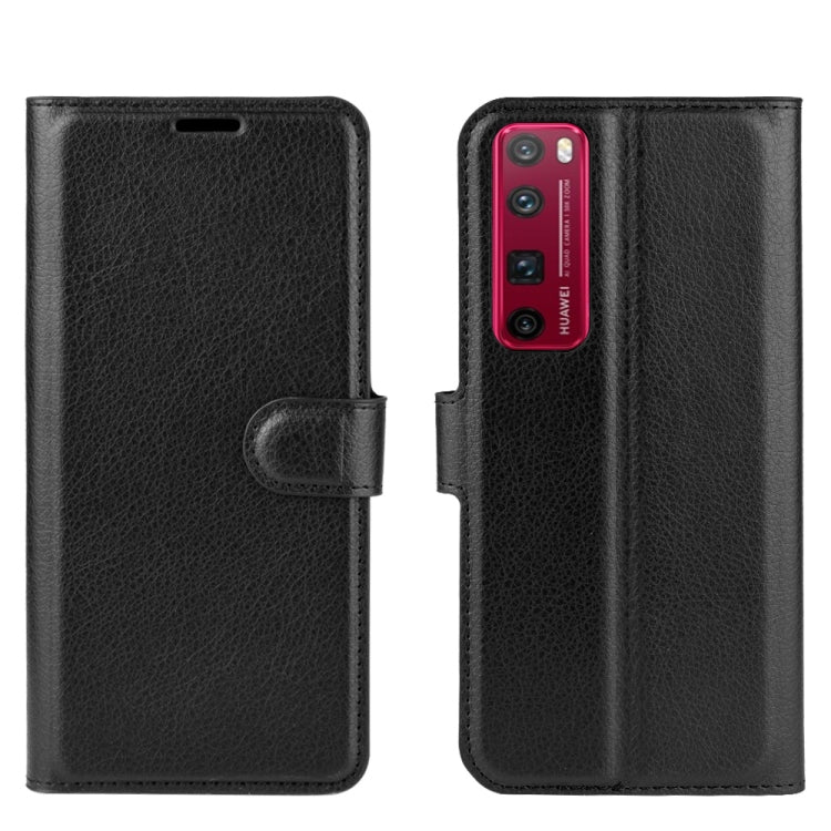 For Huawei Nova 7 Pro 5G Litchi Texture Horizontal Flip Protective Case with Holder & Card Slots & Wallet