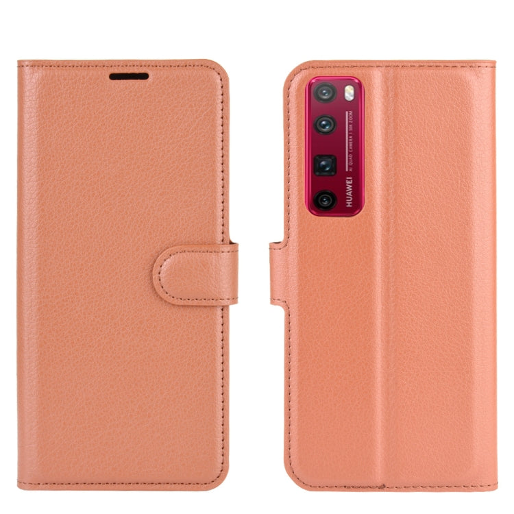 For Huawei Nova 7 Pro 5G Litchi Texture Horizontal Flip Protective Case with Holder & Card Slots & Wallet