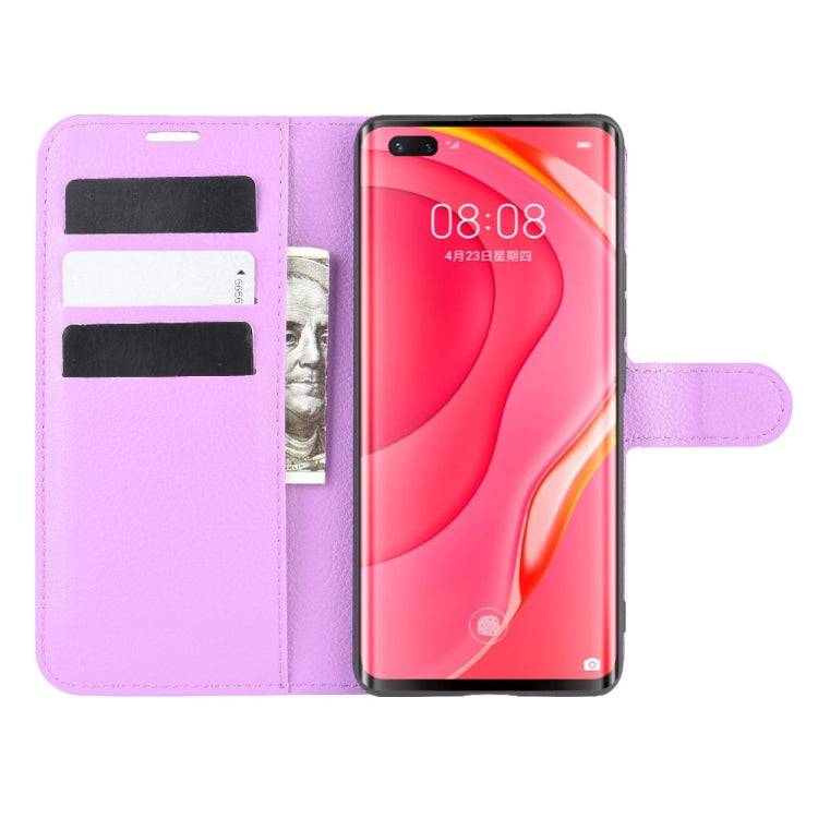 For Huawei Nova 7 Pro 5G Litchi Texture Horizontal Flip Protective Case with Holder & Card Slots & Wallet