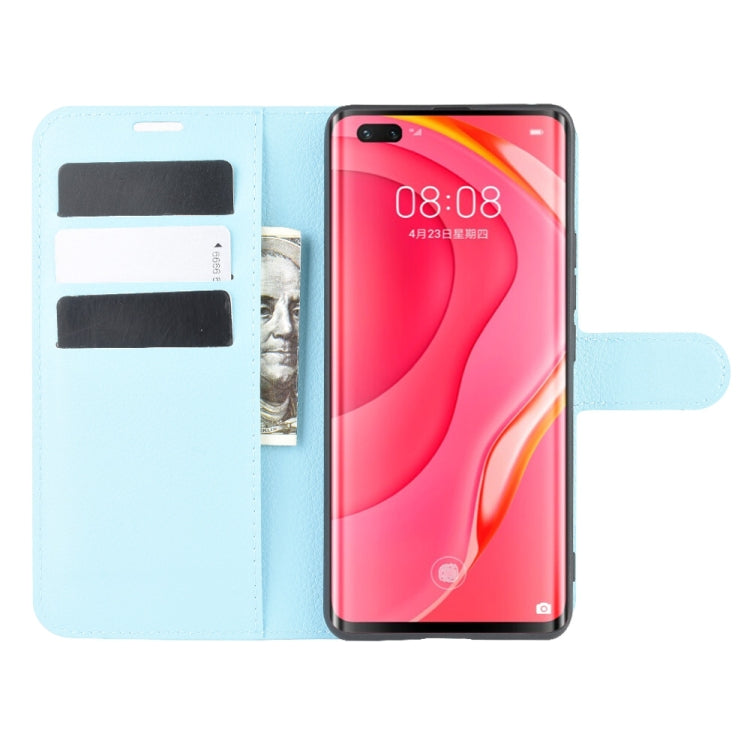 For Huawei Nova 7 Pro 5G Litchi Texture Horizontal Flip Protective Case with Holder & Card Slots & Wallet
