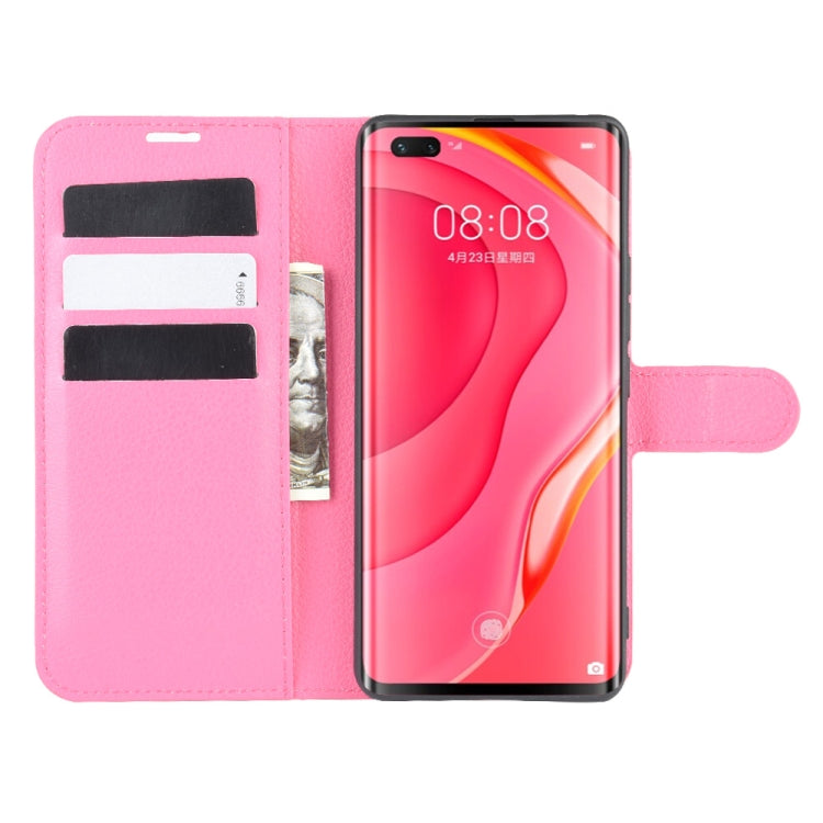 For Huawei Nova 7 Pro 5G Litchi Texture Horizontal Flip Protective Case with Holder & Card Slots & Wallet