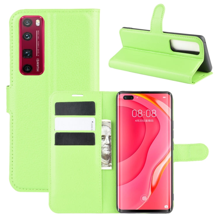For Huawei Nova 7 Pro 5G Litchi Texture Horizontal Flip Protective Case with Holder & Card Slots & Wallet