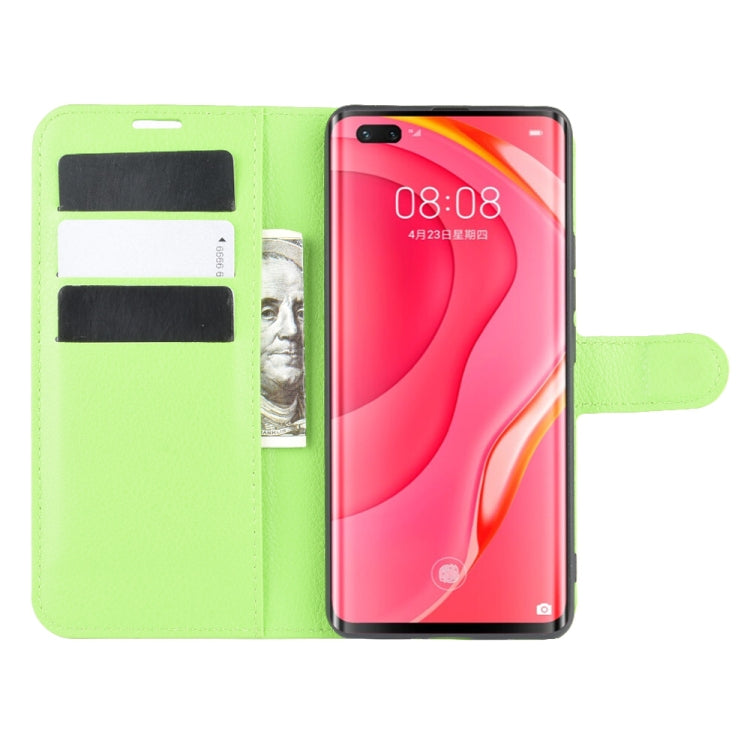 For Huawei Nova 7 Pro 5G Litchi Texture Horizontal Flip Protective Case with Holder & Card Slots & Wallet