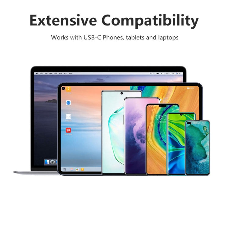 ENKAY ENK-CB105 2.4A USB to USB-C / Type-C Cloth Texture Round Cable Data Transfer Charging Cable with Holder Function, Length: 1m(Blue)