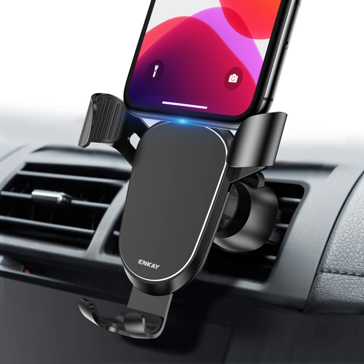 ENKAY ENK-CM101 Automatic Induction Gravity Car Mount Rotation Car Air Vent Mount Phone Holder