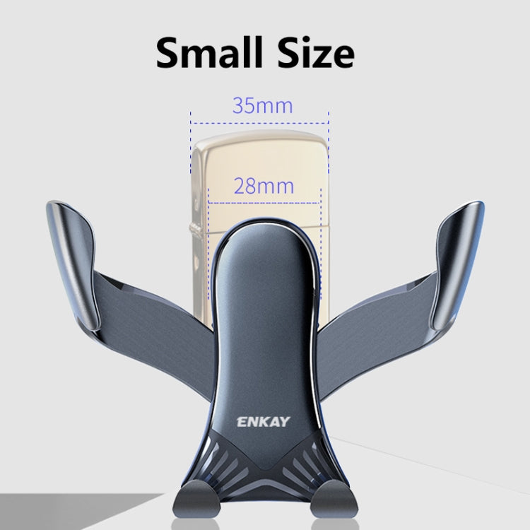 ENKAY ENK-CM103 Auto Gravity Car Mount Rotation Car Air Vent Mount Phone Holder Aluminum Alloy Mini Edition