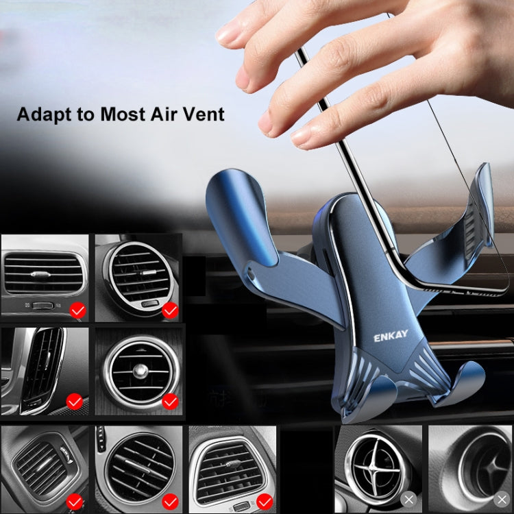 ENKAY ENK-CM103 Auto Gravity Car Mount Rotation Car Air Vent Mount Phone Holder Aluminum Alloy Mini Edition