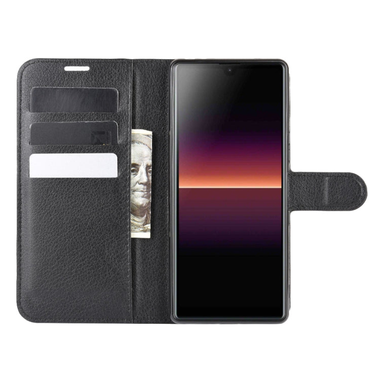 For Sony Xperia L4 Litchi Texture Horizontal Flip Protective Case with Holder & Card Slots & Wallet