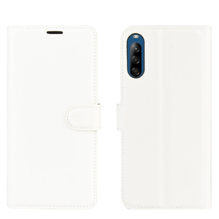 For Sony Xperia L4 Litchi Texture Horizontal Flip Protective Case with Holder & Card Slots & Wallet