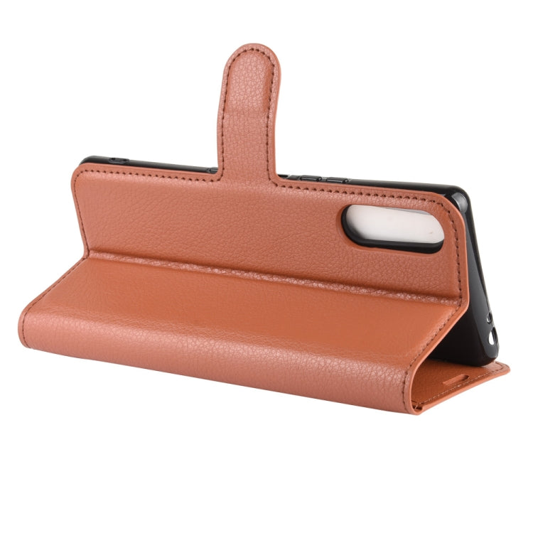 For Sony Xperia L4 Litchi Texture Horizontal Flip Protective Case with Holder & Card Slots & Wallet