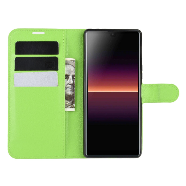 For Sony Xperia L4 Litchi Texture Horizontal Flip Protective Case with Holder & Card Slots & Wallet