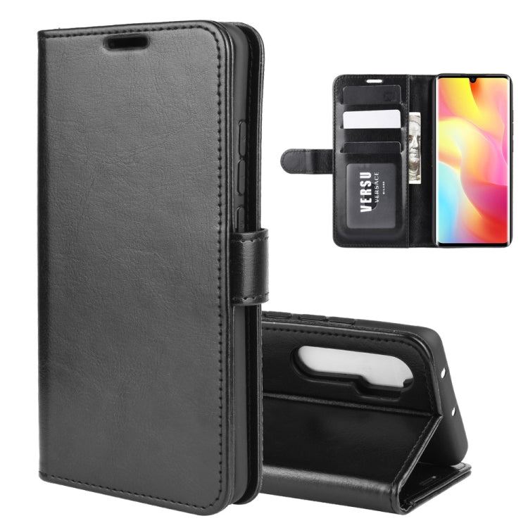 For Xiaomi Mi Note 10 Lite 5G R64 Texture Single Horizontal Flip Protective Case with Holder & Card Slots & Wallet& Photo Frame
