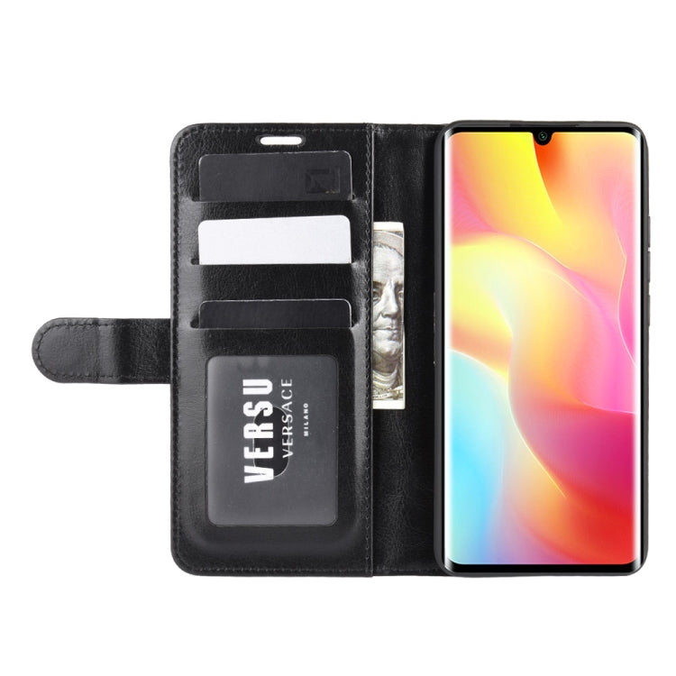 For Xiaomi Mi Note 10 Lite 5G R64 Texture Single Horizontal Flip Protective Case with Holder & Card Slots & Wallet& Photo Frame