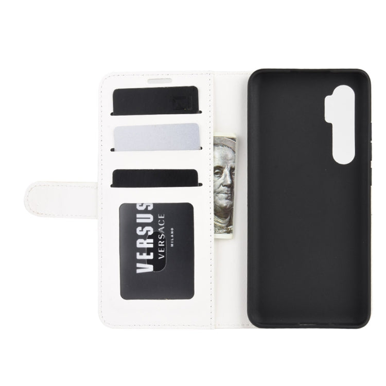 For Xiaomi Mi Note 10 Lite 5G R64 Texture Single Horizontal Flip Protective Case with Holder & Card Slots & Wallet& Photo Frame