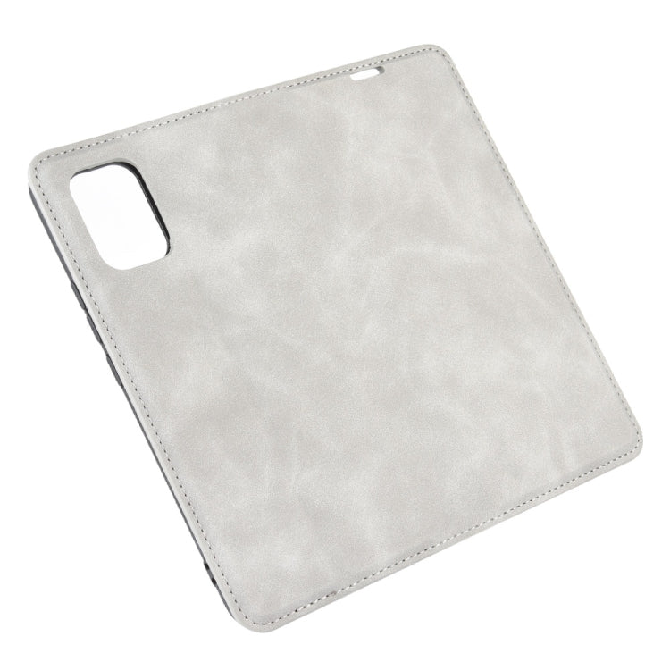 For Xiaomi Mi 10 Lite 5G Retro-skin Business Magnetic Suction Leather Case with Holder & Card Slots & Wallet