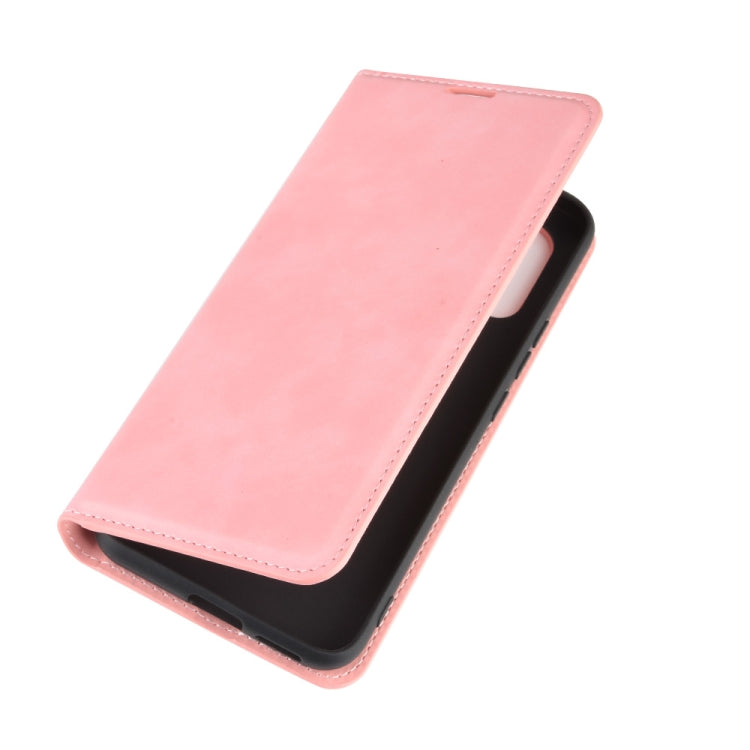For Xiaomi Mi 10 Lite 5G Retro-skin Business Magnetic Suction Leather Case with Holder & Card Slots & Wallet