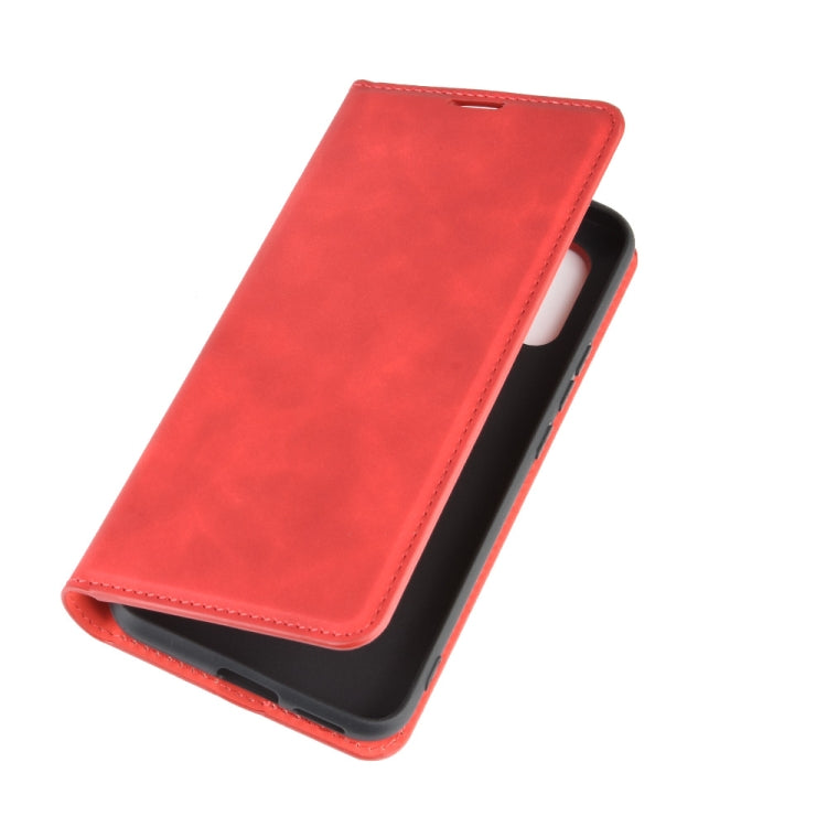 For Xiaomi Mi 10 Lite 5G Retro-skin Business Magnetic Suction Leather Case with Holder & Card Slots & Wallet
