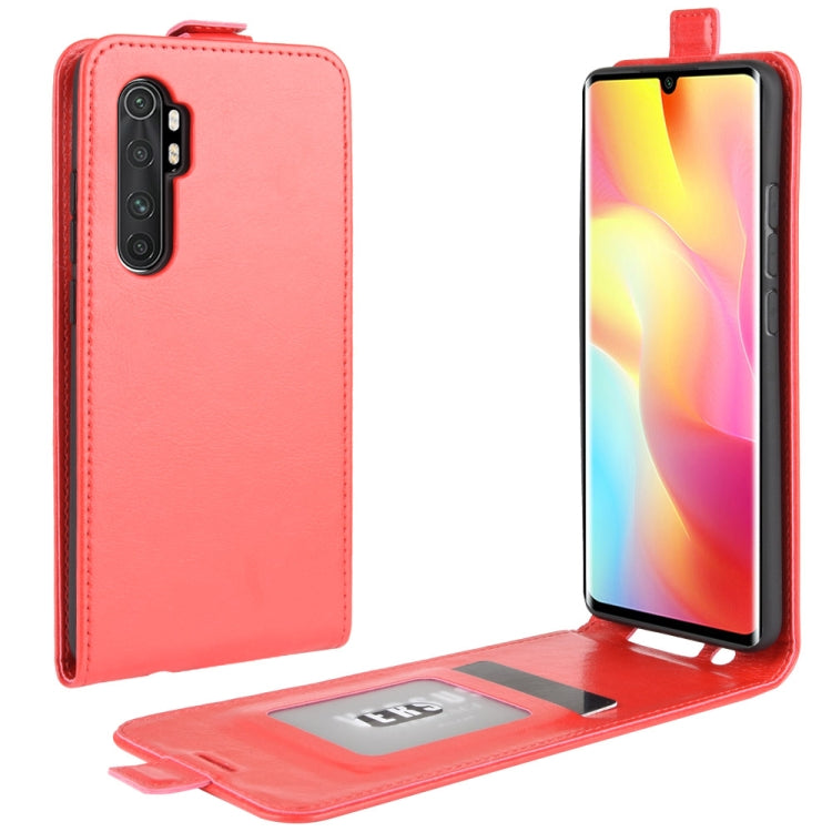 For Xiaomi Mi Note 10 Lite R64 Texture Single Vertical Flip Leather Protective Case with Card Slots & Photo Frame