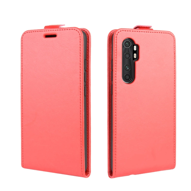 For Xiaomi Mi Note 10 Lite R64 Texture Single Vertical Flip Leather Protective Case with Card Slots & Photo Frame