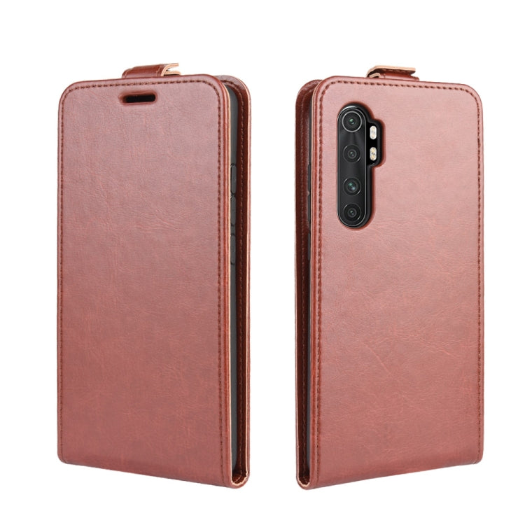 For Xiaomi Mi Note 10 Lite R64 Texture Single Vertical Flip Leather Protective Case with Card Slots & Photo Frame