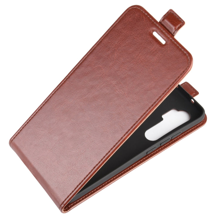 For Xiaomi Mi Note 10 Lite R64 Texture Single Vertical Flip Leather Protective Case with Card Slots & Photo Frame