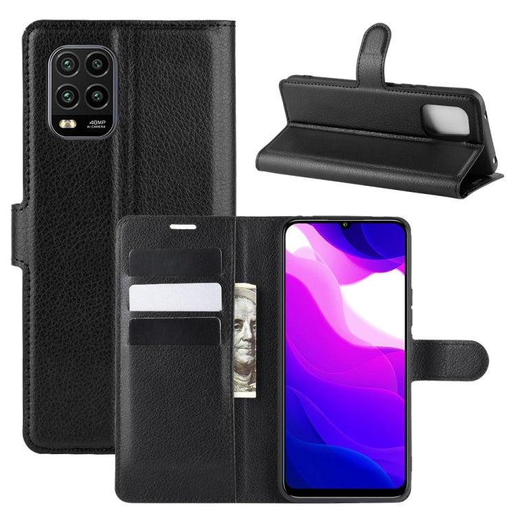 For Xiaomi Mi 10 Lite 5G Litchi Texture Horizontal Flip Protective Case with Holder & Card Slots & Wallet