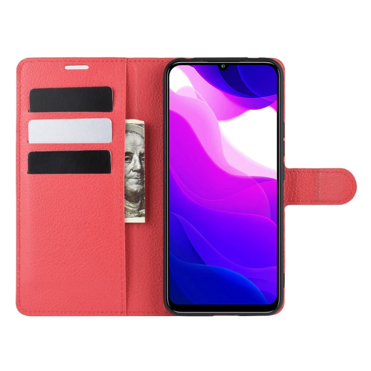 For Xiaomi Mi 10 Lite 5G Litchi Texture Horizontal Flip Protective Case with Holder & Card Slots & Wallet