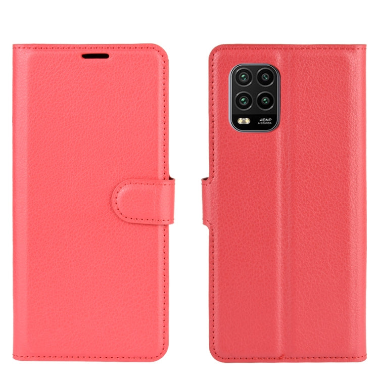 For Xiaomi Mi 10 Lite 5G Litchi Texture Horizontal Flip Protective Case with Holder & Card Slots & Wallet