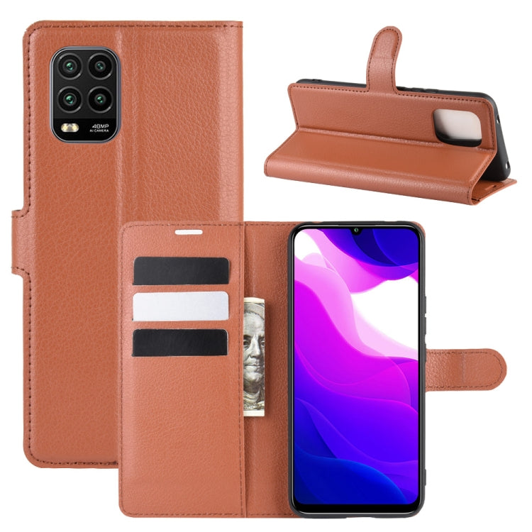 For Xiaomi Mi 10 Lite 5G Litchi Texture Horizontal Flip Protective Case with Holder & Card Slots & Wallet