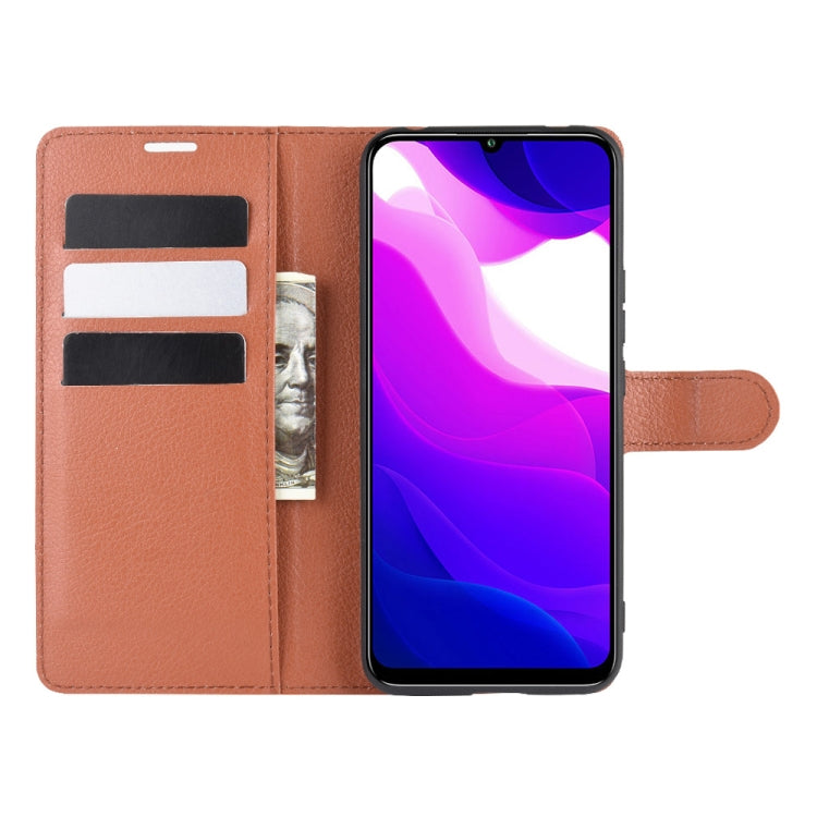 For Xiaomi Mi 10 Lite 5G Litchi Texture Horizontal Flip Protective Case with Holder & Card Slots & Wallet