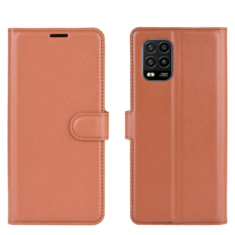 For Xiaomi Mi 10 Lite 5G Litchi Texture Horizontal Flip Protective Case with Holder & Card Slots & Wallet