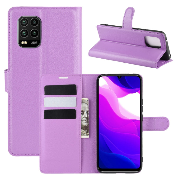 For Xiaomi Mi 10 Lite 5G Litchi Texture Horizontal Flip Protective Case with Holder & Card Slots & Wallet