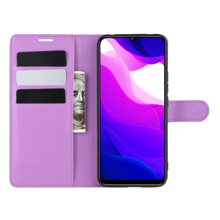 For Xiaomi Mi 10 Lite 5G Litchi Texture Horizontal Flip Protective Case with Holder & Card Slots & Wallet