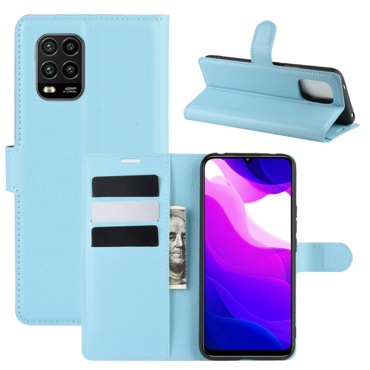 For Xiaomi Mi 10 Lite 5G Litchi Texture Horizontal Flip Protective Case with Holder & Card Slots & Wallet