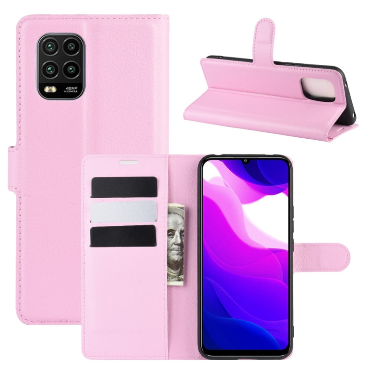 For Xiaomi Mi 10 Lite 5G Litchi Texture Horizontal Flip Protective Case with Holder & Card Slots & Wallet