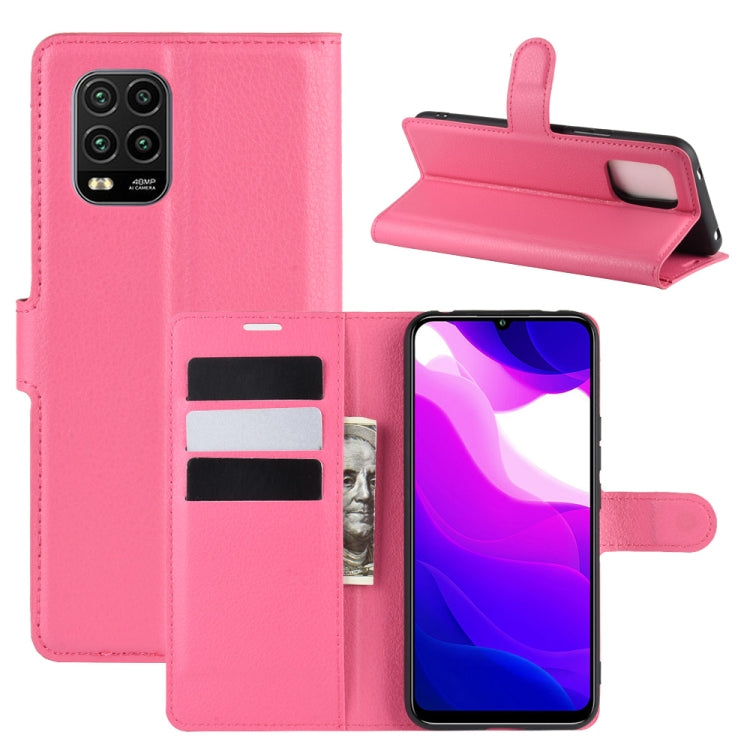For Xiaomi Mi 10 Lite 5G Litchi Texture Horizontal Flip Protective Case with Holder & Card Slots & Wallet