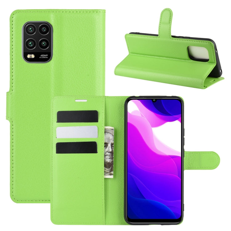 For Xiaomi Mi 10 Lite 5G Litchi Texture Horizontal Flip Protective Case with Holder & Card Slots & Wallet