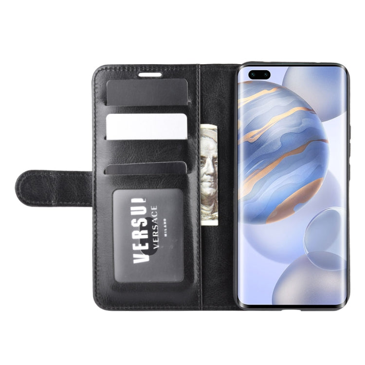 For Huawei Honor 30 Pro R64 Texture Single Horizontal Flip Protective Case with Holder & Card Slots & Wallet& Photo Frame