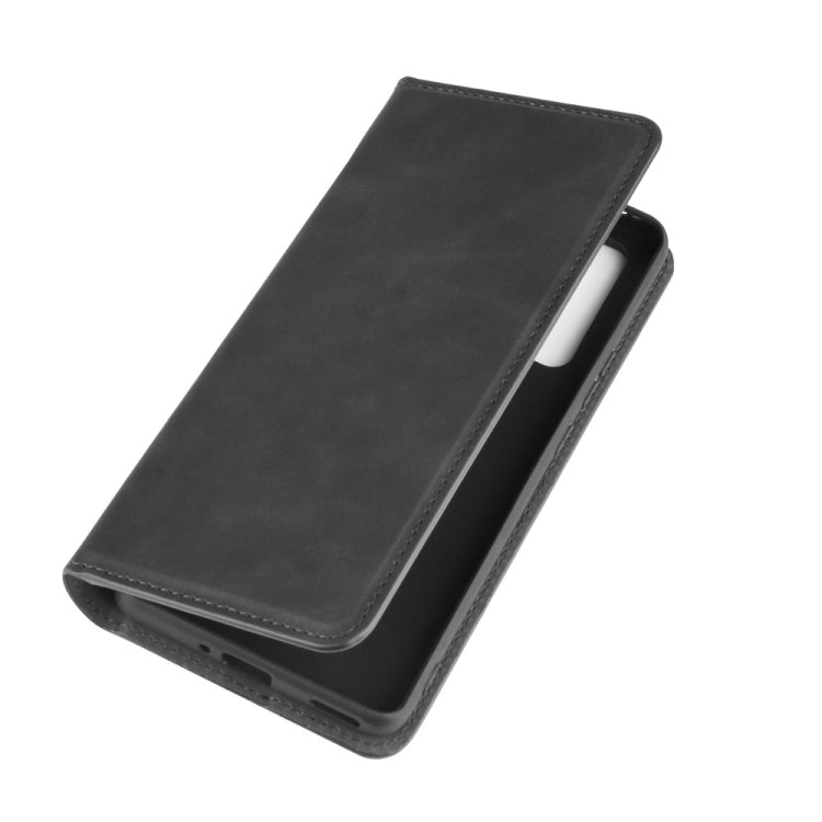 For Huawei Honor 30 Pro Retro-skin Business Magnetic Suction Leather Case with Holder & Card Slots & Wallet