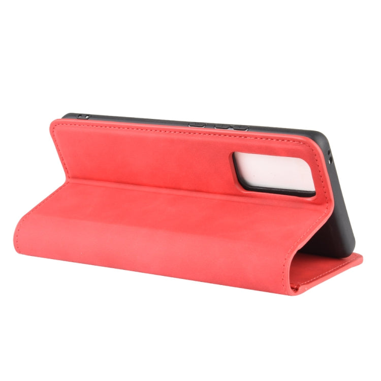 For Huawei Honor 30 Pro Retro-skin Business Magnetic Suction Leather Case with Holder & Card Slots & Wallet