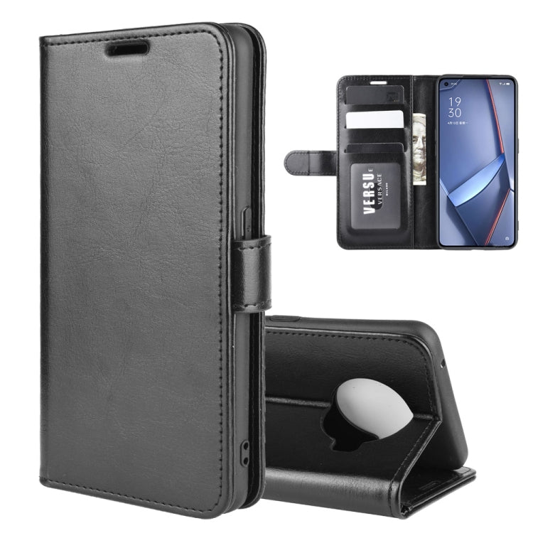 For OPPO ACE 2 R64 Texture Single Horizontal Flip Protective Case with Holder & Card Slots & Wallet& Photo Frame