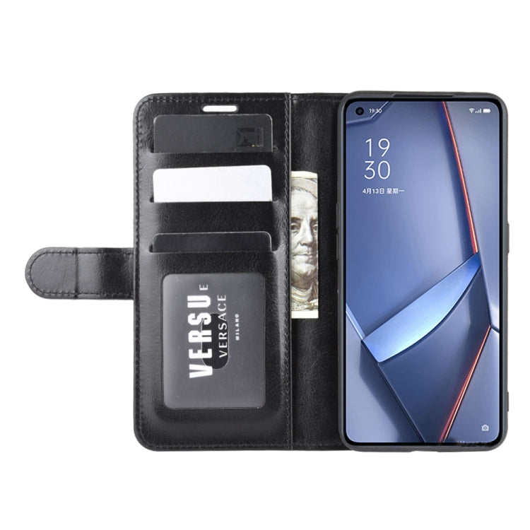 For OPPO ACE 2 R64 Texture Single Horizontal Flip Protective Case with Holder & Card Slots & Wallet& Photo Frame
