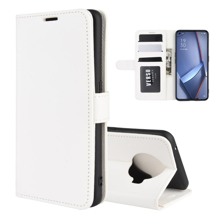 For OPPO ACE 2 R64 Texture Single Horizontal Flip Protective Case with Holder & Card Slots & Wallet& Photo Frame